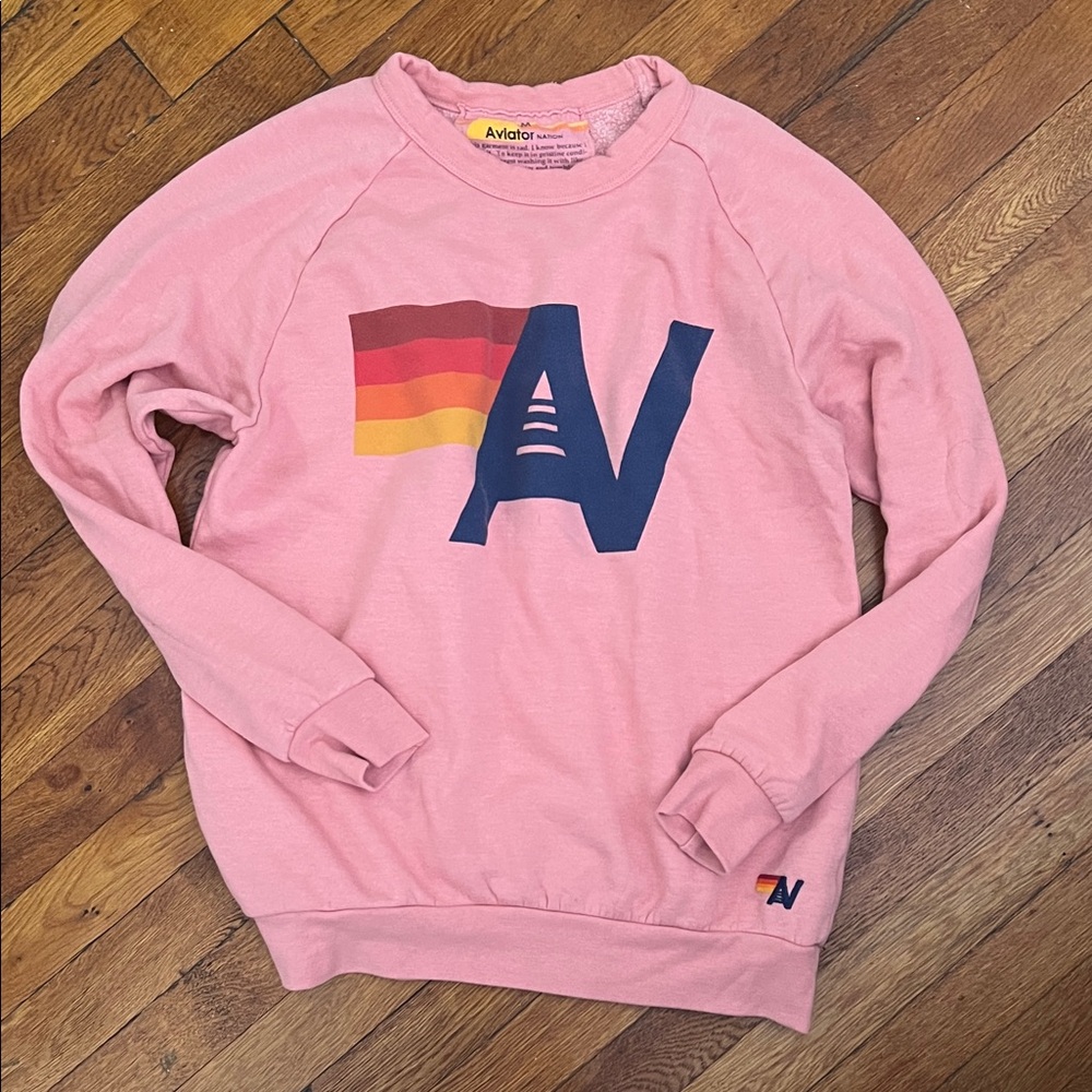 Aviator Nation Pink Crewneck
